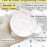Night Cream For Bright, White And Clear Skin.