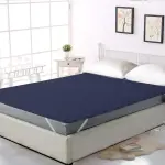 Waterproof Double bed Mattress Cover Material Cotton Color Random 6 by 6.5 Feet
